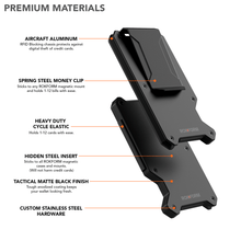 Cargar imagen en el visor de la galería, Cartera magnética de aluminio con bloqueo RFID
